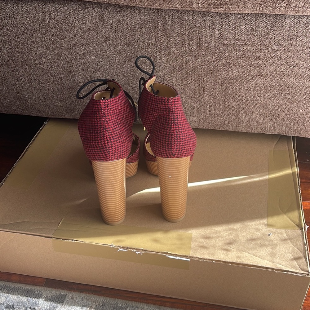 Plaid Block Heels DV by Dolce Vita - Picture 3 of 6
